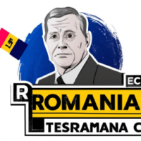 Electoral poster of Romanian Prime-Minister Marcel Ciolacu. Slogan Vote as a Romanian